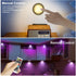 HOLKPOILOT Puck Lights with Remote , LED Color Changing Lights, Under Counter Light Battery Operated, Under Cabinet Lighting, Dimmable Closet Light, Stick On Puck Lights?4PACK?