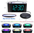 Extra Loud Alarm Clock with Bed Shaker, Vibrating Alarm Clock for Heavy Sleepers Deaf Hearing Impaired, 7" Large Display, Dual USB Charger, 7 Color Night Light, Dimmer, Snooze & Battery Backup