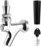 Hgkeke Beer Faucet Stainless Steel Beer Tap Faucet Keg Tap with Beer Faucet Tap Handle, Beer Tap Faucet Plug, Draft Beer Keg Tap Faucet for US Standard Kegerator Beer Tower Beer Shanks Beer Dispensing