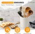 PriorityChef Kitchen Utensil Holder for Countertop, Heavy Ceramic Utensils Caddy, Large Spatula Organizer Utensil Crock, Ivory