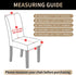 UMETE Chair Covers for Dining Room Set of 6, Dining Chair Slipcovers Stretch Dining Room Chair Covers Seat Protector, Washable Parsons Chair Cover for Home,Banquet(Black Graphics,6 Pack)