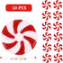 KESYOO 50pcs Christmas Candy Cane Christmas Tree Hanging Peppermint Ornaments for Holiday Decoration Party Favors 25mm