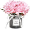 Rocinha Artificial Flowers with Vase Peony Fake Flowers Bouquet Faux Flowers in Vase for Wedding, Home, Living Room, Bathroom, Dining Table, Desk, Office, Garden Decoration