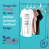 USA Made White Plastic Hangers 20 Pack Standard-Size Clothes Hangers with Notches Slim, Durable White Hangers for Clothing & Accessories Closet Organization Essentials for Home, Apartment, Dorm
