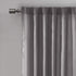 Madison Park Andorra Embroidered Back Tab Fabric Single Window Living Room, Transitional Rod Pocket Light Curtain for Bedroom, 1-Panel Pack, 50 x 95, Grey