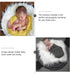 Kisangel Baby Fur Plush Photographic Mat Newborn Photo Background Wraps Blanket Baby Newborn Photo Props (White)
