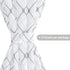 Topfinel Sheer French Door Window Curtains 25x72 Inches Sidelight Curtains for Front Door Tieback Included, White Grey, 2 Panels