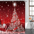 Prime Leader Shower Curtains for Bathroom Sets Christmas Tree Decoration Background Bath Curtain Durable Waterproof Polyester Washable Shower Curtain Bathroom Accessories with Hooks 72" x 72"