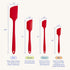 GIR: Get It Right Premium Silicone Spatula - Non-Stick Heat Resistant Kitchen Spatula - Perfect for Baking, Cooking, Scraping, and Mixing - Skinny - 11 IN, Red
