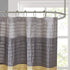 Amherst Fabric Yellow Shower Curtain , Pieced Transitional Simple Shower Curtains for Bathroom , 72 X 72 , Clear Lemon