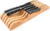 ROYALHOUSE Bamboo Knife Block Holder, 11 Knives Dock, In-Drawer Knife Drawer Organizer, Perfect for Home and Chefs, Premium Knife Holder, Gift for Christmas and Housewarming, Knives Not Included