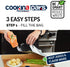 COOKINA PAKS Parchminum Reusable Cooking Bag - 100% Non-Stick Pouch, Steam Cook in Minutes, Easy to Clean and Safe for Microwaves, Electric and Gas Ovens, and Panini Grills