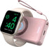 LVFAN 4000mAh Portable Charger for Apple Watch Series 8 7 6 5 4 3 2 1, iWatch Charger Power Bank Wireless Magnetic Battery Pack Travel Keychain Accessories Charger for Apple Watch SE Ultra, Pink