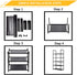 LINZINAR Shoe Rack Organizer 5 Tier Space Saving Shoe Shelf Storage Sturdy Metal Shoe Stand for Closet Entryway Bedroom (5 Tier, Black)
