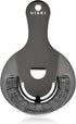 Viski Hawthorne Professional Metal Stainless Steel Cocktail Strainer for Kitchen with Handle | Home bar Tool, Set of 1, Gunmetal Black