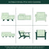 CHUN YI Stretch Couch Cushion Cover Suitable for 3 Settee, Sofa Seat Slipcover with Spandex Jacquard Fabric(Large,Sand)