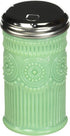 Tablecraft Sugar Shaker with Stainless Steel Top, 3.0625" x 5.75", Green