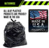 Aluf Plastics 65 Gallon Trash Bags Heavy Duty - (Huge 50 Pack) - 1.5 MIL - 50" x 48" - Large Black Plastic Garbage Can Liners for Contractor, Lawn and Leaf, Outdoor, Storage, Commercial, Industrial, Toter, Bag (PG6-6551)