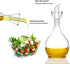 HAIZEEN 18ounce/ 550 ml Olive Oil Dispenser Oil Bottle Glass with No Drip Bottle Spout