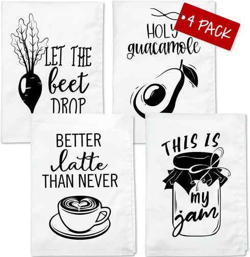 Funny Kitchen Towels - Housewarming Gifts New Home, Funny Housewarming Gifts, Kitchen Towel Sets, Housewarming Gifts (Funny Towel Set 2)