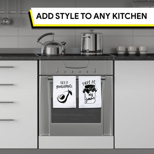Funny Kitchen Towels - Housewarming Gifts New Home, Funny Housewarming Gifts, Kitchen Towel Sets, Housewarming Gifts (Funny Towel Set 2)