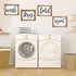 Mokof Laundry Room Decor Wash Fold Dry Repeat Mini Signs Set of 4, Farmhouse Laundry Room Decorative Sign Framed wood Wall Art, Laundry Shelf Decor, 6'' x 8'' (Brown Frame)