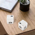 MEANLIN MEASURE White Cube Timers,15-20-30-60 Minutes Gravity Sensor Flip Timer,Kitchen Timer,Kids Timer for Time Management,Exercise Management,Studying,Cooking and Meeting