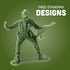 DELUXE BAG OF CLASSIC TOY GREEN ARMY SOLDIERS - 36 Pc.