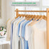 Nature Smile Solid Gugertree Wood Shirt and Dress Hangers with Notches with Anti-Rust Chrome Hook Pack of 10 (Natural)