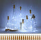 Decorman Wine Bottle Cork Lights, 20 Pack 20 LED Cork Shape Silver Copper Wire LED Starry Fairy Mini String Lights for DIY/Decor/Party/Wedding/Christmas/Halloween (Cool White)