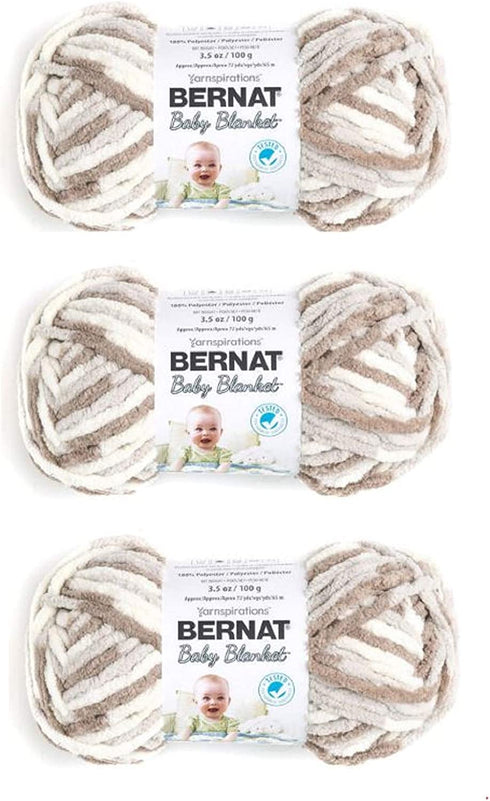 Bernat Baby Blanket Yarn (3-Pack) Little Sand Castle 161103-3011