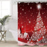 Prime Leader Shower Curtains for Bathroom Sets Christmas Tree Decoration Background Bath Curtain Durable Waterproof Polyester Washable Shower Curtain Bathroom Accessories with Hooks 72" x 72"