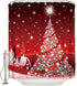 Prime Leader Shower Curtains for Bathroom Sets Christmas Tree Decoration Background Bath Curtain Durable Waterproof Polyester Washable Shower Curtain Bathroom Accessories with Hooks 72" x 72"