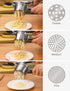 WILLIZTER Potato Ricer, Stainless Steel Potato Ricer Fruit and Vegetables Masher Food Ricer Large Capacity with 3 Interchangeable Discs & Inner Cup