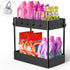 Under Sink Organizer, Under Sink Organizers and Storage Under Sink Shelf 2 Tier Under Sink Organizer Rack Under Sink Storage for Kitchen Bathroom Countertop And Cabinet,Bath Collection Baskets Black