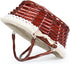 MEIEM Wicker Basket Gift Baskets Empty Oval Willow Woven Picnic Basket Cheap Easter Candy Basket Storage Wine Basket with Handle Egg Gathering Wedding Basket (Brown)