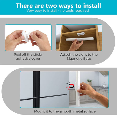 Bright Wireless Under Cabinet Light, Automatic Motion Sensor LED Closet Light, Battery Operated Under Counter Light, Magnetic Stick-on Night Light Bar for Kitchen, Stairs, Cupboard, Wardrobe