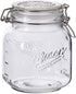 Mason Craft & More Clear Glass Clamp Jars, 1 Liter 2PK