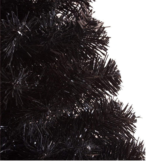 S-SSOY 3 Foot Christmas Trees Artificial Xmas Pine Tree with PVC Leg Stand Base Home Office Holiday Decoration (Black)