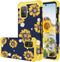 Fingic Compatible with Samsung Galaxy A71 5G Case Sunflower 3 in 1 Heavy Duty Protection Hybrid Hard PC Soft Silicone Rugged Bumper Full-Body Shockproof Protective Case for Galaxy A71 5G, Yellow