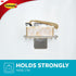 Command Soap Dish, Satin Nickel, 1-Soap Dish, 2-Water-Resistant Strips, Organize Damage-Free
