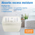 Refillable Moisture Absorbers Dehumidifier Bucket with Refill Bag Pack to Control & Get Rid of Water, Humidity, Odors & Damp Air | Tub for Basement Closet Home Boat RV Car or Unscented Fragrance Free