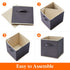 Lifewit Collapsible Storage Cubes 11 Inch Foldable Fabric Bins Multi-Color Organizers Decorative Organizing Baskets for Shelves for Closet, Utility Room, Storage Room Set of 6 Grey