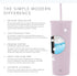 Simple Modern Insulated Tumbler Cup with Flip Lid and Straw Lid | Reusable Stainless Steel Water Bottle Iced Coffee Travel Mug | Classic Collection | 28oz (830ml) -Lavender Mist