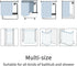 Gothic Shower Curtain Tattoo Girl Shower Curtain Black Gray Fabric Waterproof Polyester Bathroom Curtain with 12 Plastic Hooks 71x71 Inch(180 x 180 cm)