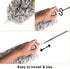 AINAAN 33"-100" Ceiling Fan with Stainless Steel Extension Long Extendable Pole Washable Bendable for Cleaning, High Cobweb Wall Dusting Wet, Interior Roof