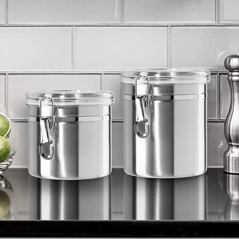 Oggi Food Storage Container, 36-Ounce, Stainless Steel