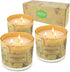 Citronella Candles Outdoor Indoor, 3 Pack 14.6 Oz Large 3 Wick Scented Jar Candles Set Aromatherapy Long Lasting Soy Wax for Summer Home Garden Patio Balcony
