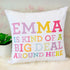 Lindsay Stepheson by Westex Emma is Kind of A Big Deal Sofa Cushion Decorative Throw Pillow cover, 18" x 18"