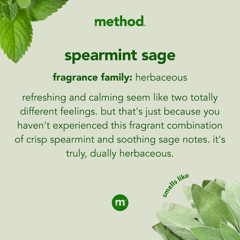Method Squirt + Mop Hard Floor Cleaner, Spearmint Sage, 25 Ounce, 1 pack, Packaging May Vary